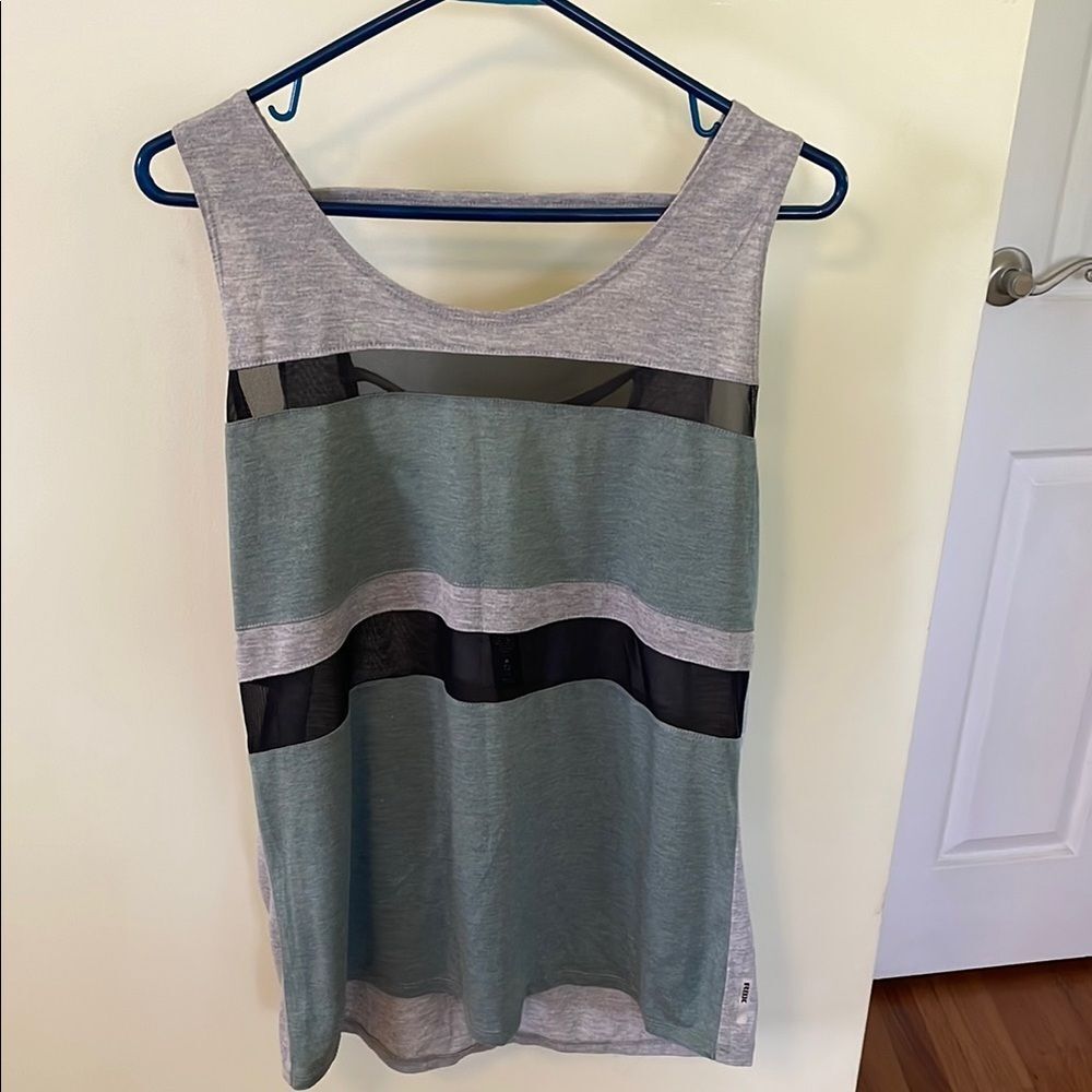 RBX Active Gray and Green Women's Tank Top